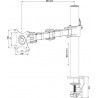iiyama DS1001C-B1 30" Clamp Black flat panel desk mount