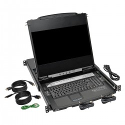Tripp Lite B030-008-17-IP 1U Black KVM switch