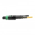 Tripp Lite MTP/MPO (APC) to 8xLC (UPC) Singlemode Breakout Patch Cable, 40/100 GbE, QSFP+ 40GBASE-PLR4, Plenum, Yellow, 2 m