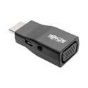 Tripp Lite Compact HDMI to VGA Adapter with Audio (M/F), 1920 x 1200 (1080p) @ 60 Hz