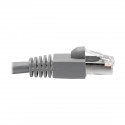 Tripp Lite Cat6a 10G-Certified Snagless Shielded STP Network Patch Cable (RJ45 M/M), PoE, Grey, 2.13 m
