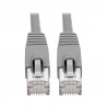 Tripp Lite Cat6a 10G-Certified Snagless Shielded STP Network Patch Cable (RJ45 M/M), PoE, Grey, 0.31 m