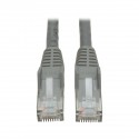Tripp Lite Premium Cat6 Gigabit Snagless Molded UTP Patch Cable, 24 AWG, 550 MHz/1 Gbps (RJ45 M/M), Grey, 10.68 m