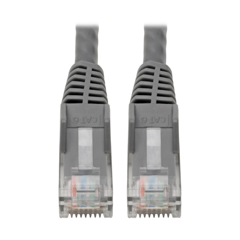 Tripp Lite Premium Cat6 Gigabit Snagless Molded UTP Patch Cable, 24 AWG, 550 MHz/1 Gbps (RJ45 M/M), Grey, 15.24 cm