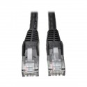 Tripp Lite Premium Cat6 Gigabit Snagless Molded UTP Patch Cable, 24 AWG, 550 MHz/1 Gbps (RJ45 M/M), Black, 22.86 m