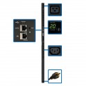 Tripp Lite 3.2–3.8kW Single-Phase Switched PDU with LX Platform Interface, 200–240V Outlets (20 C13 & 4 C19), C20/L6-20P, 0U
