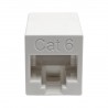 Tripp Lite Cat6 Straight-Through Modular Compact In-Line Coupler (RJ45 F/F), White