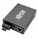Tripp Lite Gigabit Multimode Fiber to Ethernet Media Converter, 10/100/1000 SC, International Power Supply, 850 nm, 550 m