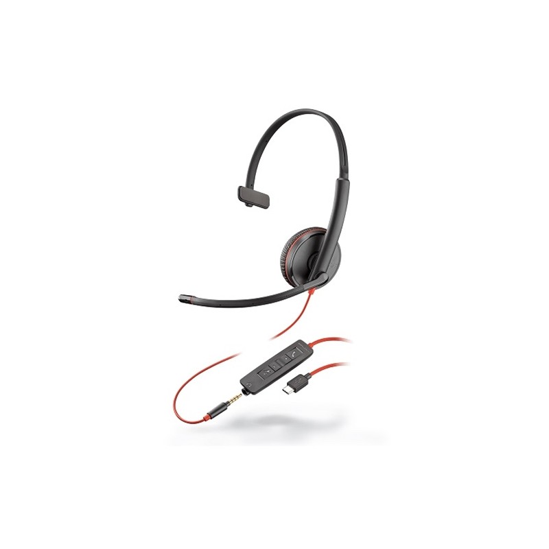 Plantronics Blackwire 3225 Monaural Head-band Black headset