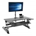Tripp Lite WorkWise Height-Adjustable Sit-Stand Desktop Workstation, 36 x 22 in. Monitor Platform