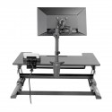 Tripp Lite WorkWise Height-Adjustable Sit-Stand Desktop Workstation, 36 x 22 in. Monitor Platform