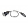 Aten UC232A1-AT USB RS-232 Black, Metallic cable interface/gender adapter