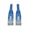 Tripp Lite Cat6 Gigabit Snagless Molded Patch Cable (RJ45 M/M) - Blue, 20-ft.