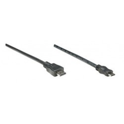 Manhattan 304955 Mini HDMI-19-p HDMI-19-p Black cable interface/gender adapter