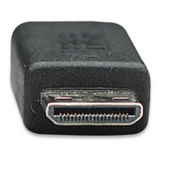 Manhattan 304955 Mini HDMI-19-p HDMI-19-p Black cable interface/gender adapter