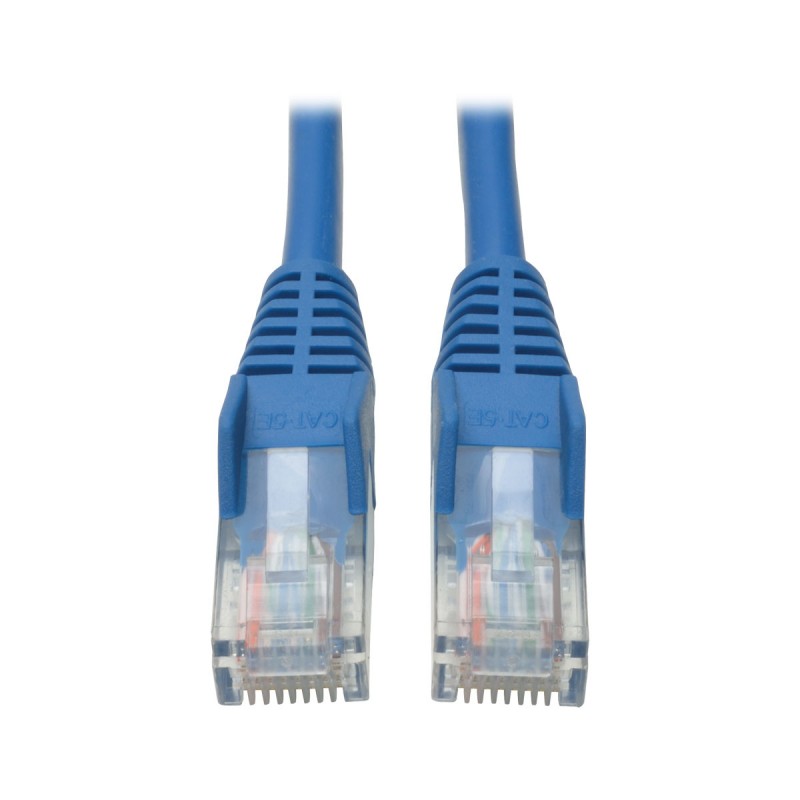 Tripp Lite Cat5e 350MHz Snagless Molded Patch Cable (RJ45 M/M) - Blue, 1-ft.