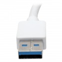 Tripp Lite USB 3.0 SuperSpeed to Gigabit Ethernet NIC Network Adapter, 10/100/1000, Plug and Play, Aluminum