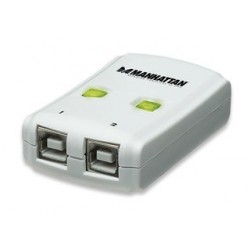 Manhattan USB 2.0 Automatic Sharing Switch 480Mbit/s White interface hub