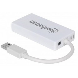Manhattan 507578 USB 3.0 (3.1 Gen 1) Type-A 5000Mbit/s White interface hub