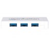 Manhattan 507578 USB 3.0 (3.1 Gen 1) Type-A 5000Mbit/s White interface hub