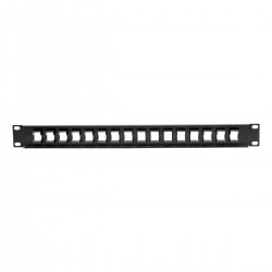 Tripp Lite 16-Port 1U Rack-Mount Unshielded Blank Keystone/Multimedia Patch Panel, RJ45 Ethernet, USB, HDMI, Cat5e/6