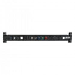 Tripp Lite 16-Port 1U Rack-Mount Unshielded Blank Keystone/Multimedia Patch Panel, RJ45 Ethernet, USB, HDMI, Cat5e/6