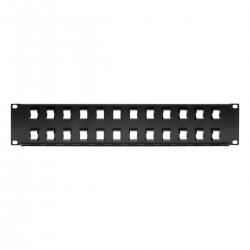 Tripp Lite 24-Port 2U Rack-Mount Unshielded Blank Keystone/Multimedia Patch Panel, RJ45 Ethernet, USB, HDMI, Cat5e/6