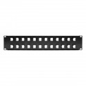 Tripp Lite 24-Port 2U Rack-Mount Unshielded Blank Keystone/Multimedia Patch Panel, RJ45 Ethernet, USB, HDMI, Cat5e/6