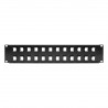 Tripp Lite 24-Port 2U Rack-Mount Unshielded Blank Keystone/Multimedia Patch Panel, RJ45 Ethernet, USB, HDMI, Cat5e/6
