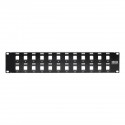 Tripp Lite 24-Port 2U Rack-Mount Unshielded Blank Keystone/Multimedia Patch Panel, RJ45 Ethernet, USB, HDMI, Cat5e/6