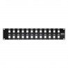 Tripp Lite 24-Port 2U Rack-Mount Unshielded Blank Keystone/Multimedia Patch Panel, RJ45 Ethernet, USB, HDMI, Cat5e/6