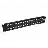 Tripp Lite 32-Port 2U Rack-Mount Unshielded Blank Keystone/Multimedia Patch Panel, RJ45 Ethernet, USB, HDMI, Cat5e/6