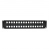 Tripp Lite 32-Port 2U Rack-Mount Unshielded Blank Keystone/Multimedia Patch Panel, RJ45 Ethernet, USB, HDMI, Cat5e/6