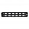 Tripp Lite 32-Port 2U Rack-Mount Unshielded Blank Keystone/Multimedia Patch Panel, RJ45 Ethernet, USB, HDMI, Cat5e/6
