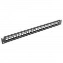 Tripp Lite 24-Port 1U Rack-Mount Shielded Blank Keystone/Multimedia Patch Panel, RJ45 Ethernet, USB, HDMI, Cat5e/6