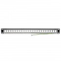 Tripp Lite 24-Port 1U Rack-Mount Shielded Blank Keystone/Multimedia Patch Panel, RJ45 Ethernet, USB, HDMI, Cat5e/6