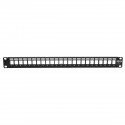 Tripp Lite 24-Port 1U Rack-Mount Shielded Blank Keystone/Multimedia Patch Panel, RJ45 Ethernet, USB, HDMI, Cat5e/6