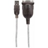 Manhattan 0.45m, USB/Serial USB DB9 Silver cable interface/gender adapter