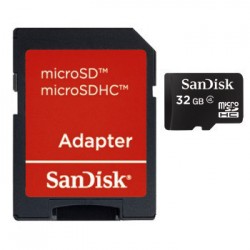 Sandisk microSDHC 32GB 32GB MicroSDHC Class 4 memory card
