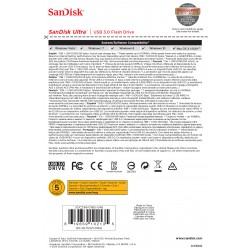 Sandisk Ultra 16GB 3.0 (3.1 Gen 1) USB Type-A connector Black USB flash drive