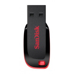 Sandisk Cruzer Blade 128GB 2.0 USB Type-A connector Black, Red USB flash drive