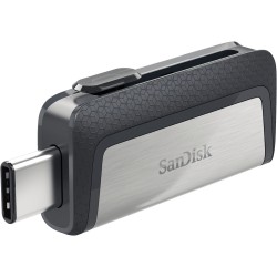 Sandisk Ultra Dual Drive USB Type-C 128GB 3.0 (3.1 Gen 1) USB Type-A connector USB Type-C connector Black, Silver USB flash driv