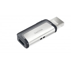 Sandisk Ultra Dual Drive USB Type-C 128GB 3.0 (3.1 Gen 1) USB Type-A connector USB Type-C connector Black, Silver USB flash driv