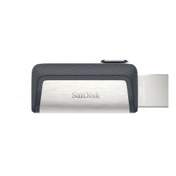 Sandisk Ultra Dual Drive USB Type-C 128GB 3.0 (3.1 Gen 1) USB Type-A connector USB Type-C connector Black, Silver USB flash driv