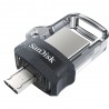 Sandisk Ultra Dual m3.0 16GB 3.0 (3.1 Gen 1) USB Type-A connector Black, Silver, Transparent USB flash drive