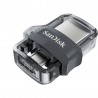 Sandisk Ultra Dual m3.0 32GB 3.0 (3.1 Gen 1) USB Type-A connector Black, Silver, Transparent USB flash drive