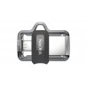 Sandisk Ultra Dual m3.0 128GB 3.0 (3.1 Gen 1) USB Type-A connector Black, Silver, Transparent USB flash drive