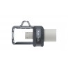 Sandisk Ultra Dual m3.0 256GB 3.0 (3.1 Gen 1) USB Type-A connector Black, Silver, Transparent USB flash drive
