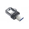 Sandisk Ultra Dual m3.0 256GB 3.0 (3.1 Gen 1) USB Type-A connector Black, Silver, Transparent USB flash drive