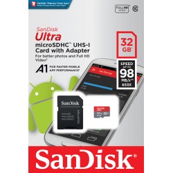 Sandisk Ultra 32GB MicroSDHC UHS-I Class 10 memory card